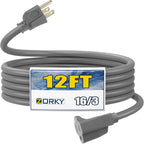 12ft Outdoor Extension Cord for Christmas Decorations by Zorky
