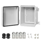 LeMotech Electrical Box, IP67 Waterproof Hinged Cover Stainless Steel Latch by LeMotech