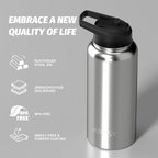 32oz Insulated Water Bottle, BPA Free&Leak Proof, Stainless Steel Water Flask - Image 8
