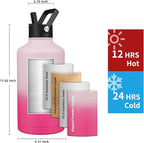 Insulated Water Bottle 87oz, Triple Wall Vacuum Stainless Steel, Leak Proof & - Image 2