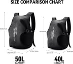 Motorcycle Backpacks for Men and women, Waterproof Helmet Backpack, Motorcycle - Image 3