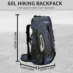 King'sGuard 60L Hiking Backpack - Image 5