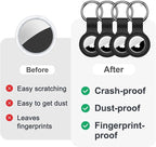 Linsaner Case for AirTag 2nd Gen & 1st Gen, Silicone Holder Keychain Key Ring - Image 5