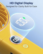 SWEETFULL Handheld Portable Fan, 5000mAh Rechargeable Battery, 6 Speed Wind - Image 4