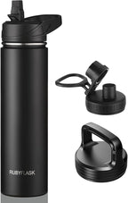 RUBYFLASK 24oz Insulated Water Bottle by RUBYFLASK