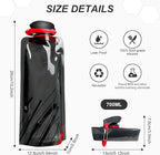 4 Pack 700 ml Collapsible Water Bottle, Portable Leakproof Bag - Image 2