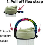 Water Bottle Handle Strap Paracord Handle Strap Cord - Image 2