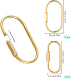 5-Pcs Bag Charm Clasp Oval Key Ring - Image 4