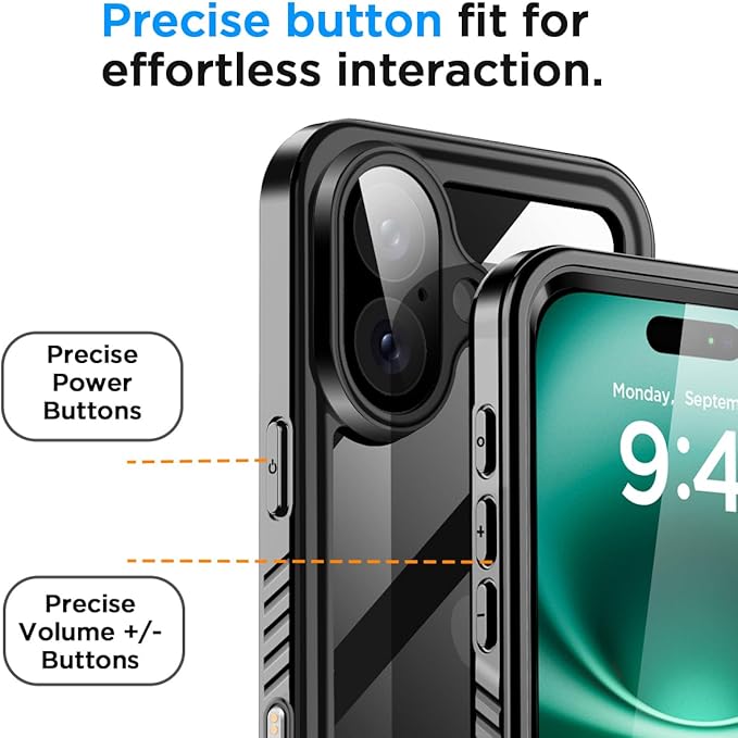 AICase Compatible with iPhone 16 Plus Case Waterproof - Image 8