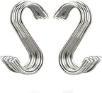 20 Pack 3.4" S Shaped Hooks Stainless Steel Metal Hangers Hanging Hooks by Unknown