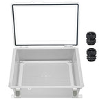 Zulkit Junction Box IP67 Waterproof Electrical Box Hinged Clear Cover Stainless by Zulkit