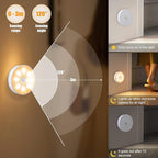 3 Pack Motion Sensor Light, 8 LEDs Rechargeable Night Light, - Image 5