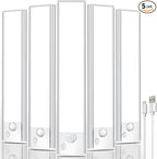 Under Cabinet Rechargeable Lighting: 12 Inch Motion Sensor Dimmable Lights by Vozuji