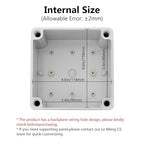 LeMotech Junction Box IP67 Waterproof Dustproof ABS Plastic Project Box - Image 3