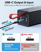 90000mAh High Capacity Power Bank, 30W Fast Charging Portable Charger PD&QC 3.0 - Image 6