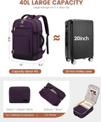 LOVEVOOK Carry On Travel Backpack - Image 3