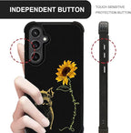 for Samsung Galaxy S23 FE Case, Pig Sunflower Yellow Sunshine Pattern Graphic - Image 5
