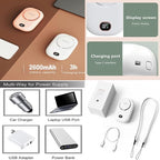 Portable Neck Fan, Mini Small Personal Handheld Fan USB Rechargeable 3 Speed - Image 6