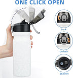 BJPKPK Water Bottle with Straw 18oz Insulated Water Bottles Reusable Stainless - Image 3