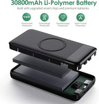 Wireless Portable Charger 30, 15W Wireless Charging USB C Power Bank, 25W PD QC - Image 6