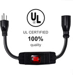 Outdoor Extension Cords with Switch Waterproof Switch 3 Prong Extension Cord - Image 2