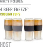 HOST Freeze Beer Glasses, 16 ounce Freezer Gel Chiller Double Wall Plastic - Image 9