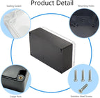 Project Box IP65 Waterproof Junction Box ABS Plastic Black Electrical Boxes DIY - Image 5