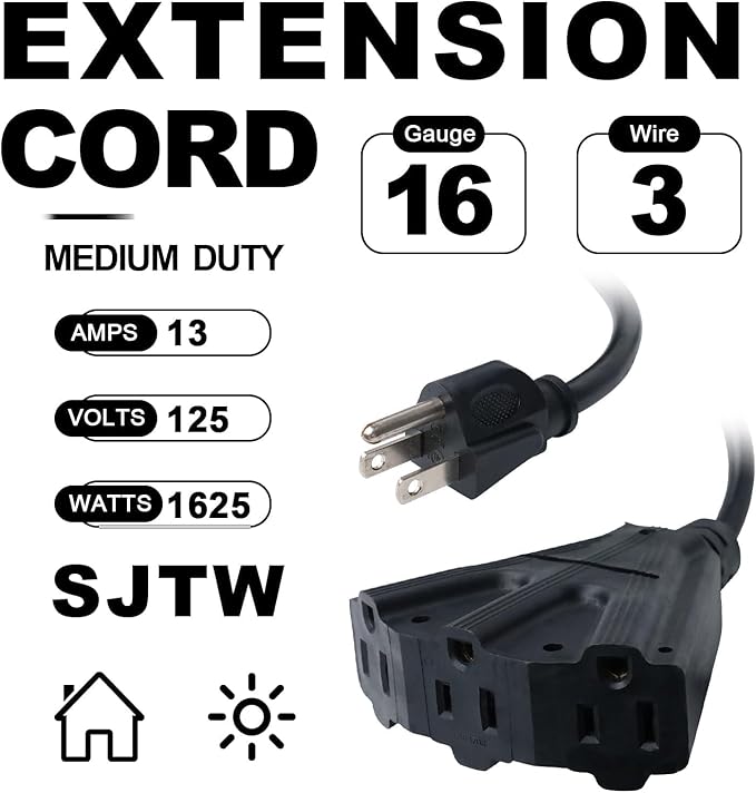 EP 2 Pack 6 Ft Outdoor Extension Cord - Image 2