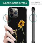 for iPhone 13 Pro Max Case, Pig Sunflower Yellow Sunshine Pattern Graphic - Image 6