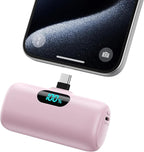 Mini Portable Charger USB C Power Bank, Upgraded 5000mAh PD Fast Charging by HETP
