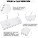 Badiano Wooden Coat Rack, Wall-Mounted Organizer - Image 4