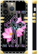 Compatible with iPhone 13 Pro Max Case, Praying Cross Hands Luxury Golden - Image 3