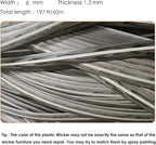 Gradient Grey Rattan Weaving Material - Image 2