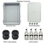 Zulkit Junction Box IP67 Waterproof Electrical Box Hinged Clear Cover Stainless - Image 5