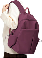 SEAFEW Red School Backpack for Girls Boys, Small Waterproof Bookbag for Women by SEAFEW