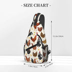 Funny Rooster Print Crossbody Sling Bags - Image 2