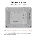 LeMotech IP67 Waterproof Junction Box ABS Plastic Project Box Dustproof - Image 3