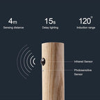 LANDGOO Wooden Motion Sensor Night Lights Magnet Body Sensor Hallway Night - Image 9