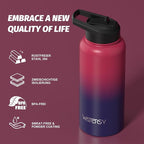 32oz Insulated Water Bottle, BPA Free&Leak Proof, Stainless Steel Water Flask - Image 8
