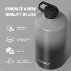 1 Gallon Water Bottle Insulated, BPA Free&Leak Proof, 128oz Stainless Steel - Image 8