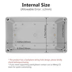 LeMotech Junction Box IP67 Waterproof Dustproof ABS Plastic Project Box - Image 3