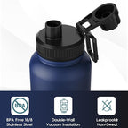 Navigate 40 oz Insulated Stainless Steel Sports Water Bottle - Image 5
