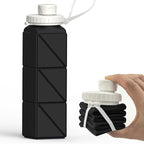 BEAUTAIL Collapsible Water Bottles 20.6oz, Silicone Foldable Portable Travel by BEAUTAIL