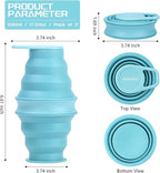 Nefeeko Collapsible Water Bottle, 17oz Reuseable BPA Free Silicone Foldable - Image 3