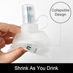 WILDREEDS 500ml Soft Flask, TPU Collapsible Soft Water Bottle - Image 4