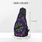Psychadelic Trippy Art Sling Bag Crossbody Travel Hiking Chest Backpack - Image 3