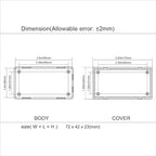 LeMotech Project Box, 5 Pieces ABS Electrical Box Small Junction Box - Image 8