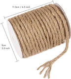 Tenn Well 6mm Jute Rope, 66 Feet Strong and Thick Twine Rope - Image 3
