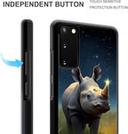 for Samsung Galaxy S20 Case, Rhino Water Marshes Pattern Graphic Design Girl - Image 6