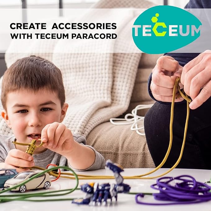 TECEUM Reflective Paracord Rope 1000 – 1000ft/200ft/100ft/50ft – 40+ Colors – - Image 7